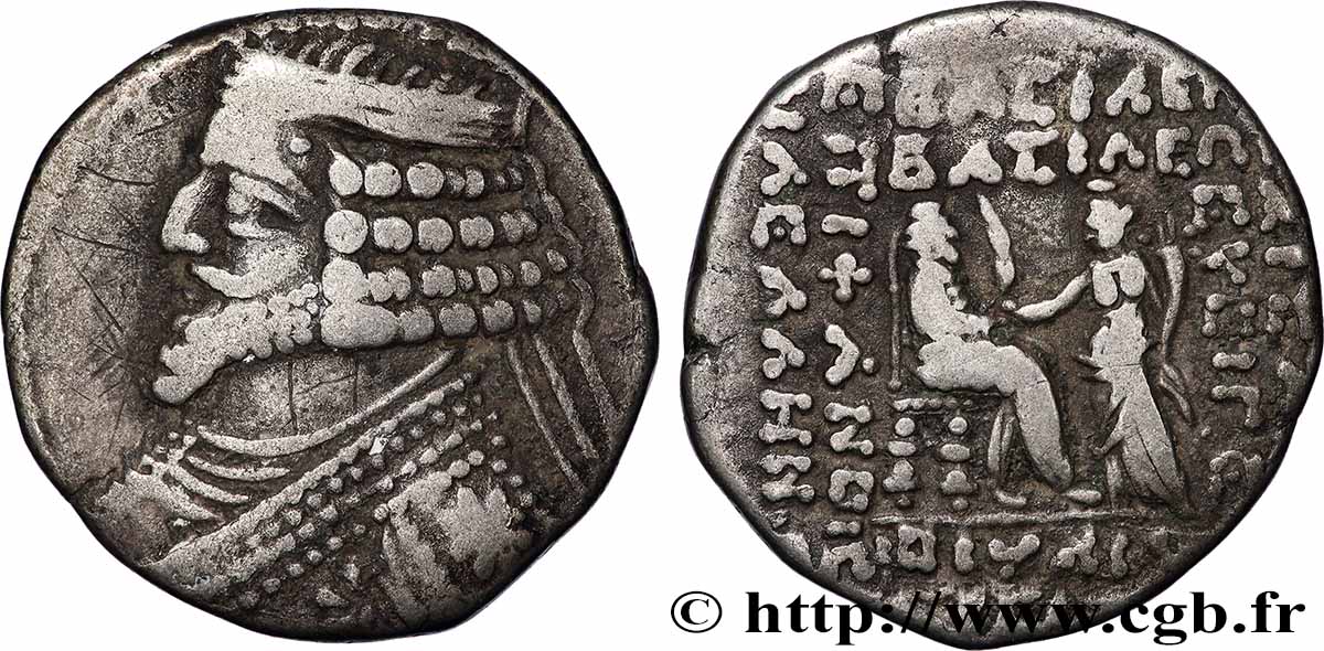 PARTHIAN KINGDOM - PHRAATES IV Tétradrachme XF