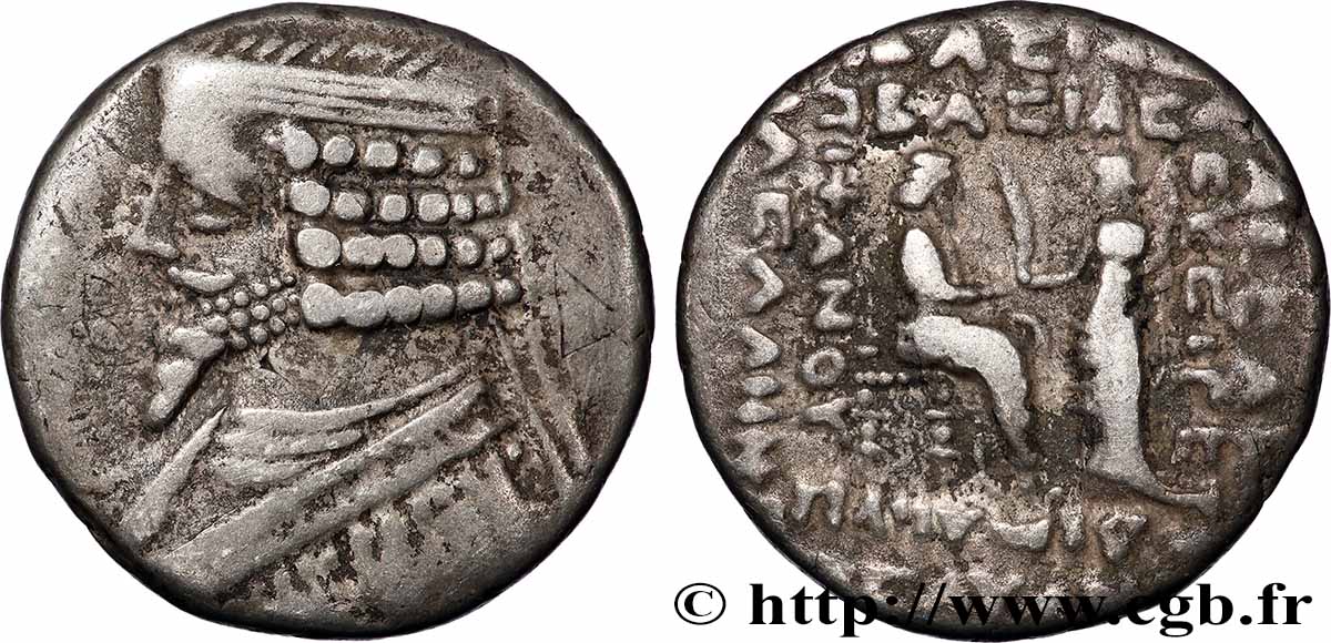 PARTHIAN KINGDOM - PHRAATES IV Tétradrachme VF