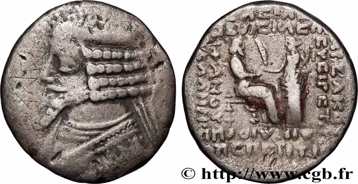 PARTHIE - ROYAUME PARTHE - PHRAATES IV Tétradrachme TB+