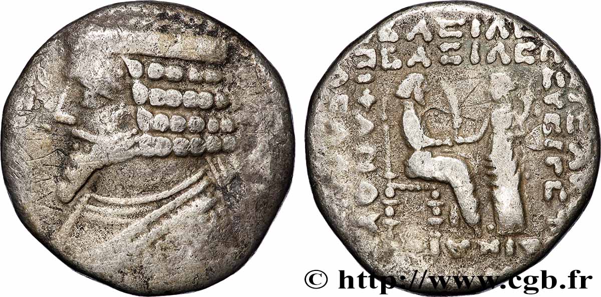 PARTHIA - PARTHIAN KINGDOM - PHRAATES IV Tétradrachme VF