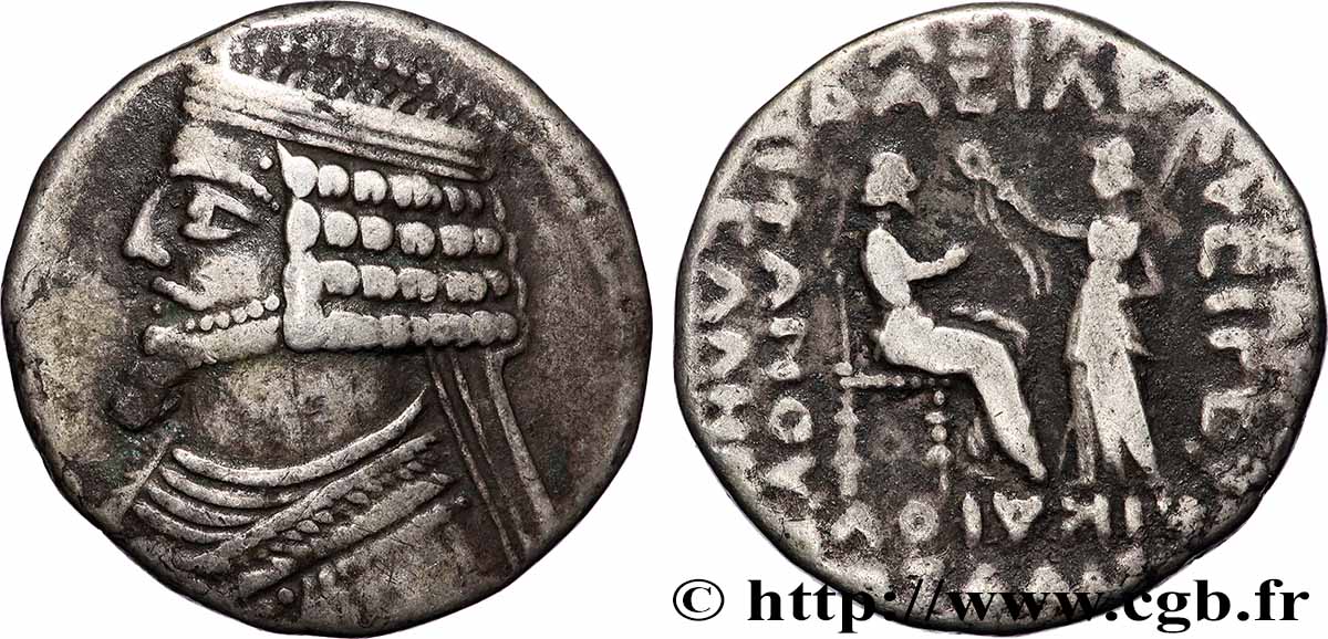 PARTHIA - PARTHIAN KINGDOM - PHRAATES IV Tétradrachme XF/VF