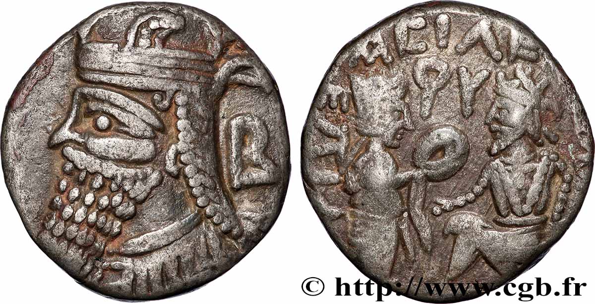 PARTHIE - ROYAUME PARTHE - VOLOGÈSE IV Tétradrachme TTB+/TTB