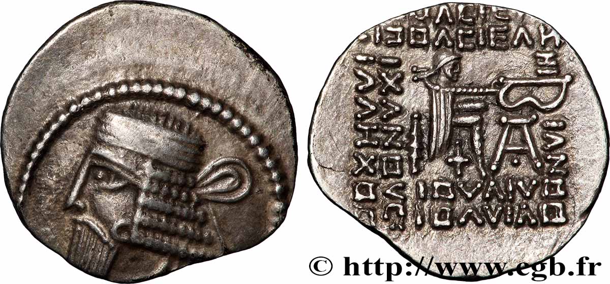 PARTHIA - PARTHIAN KINGDOM - VOLOGASES I Drachme AU/MS