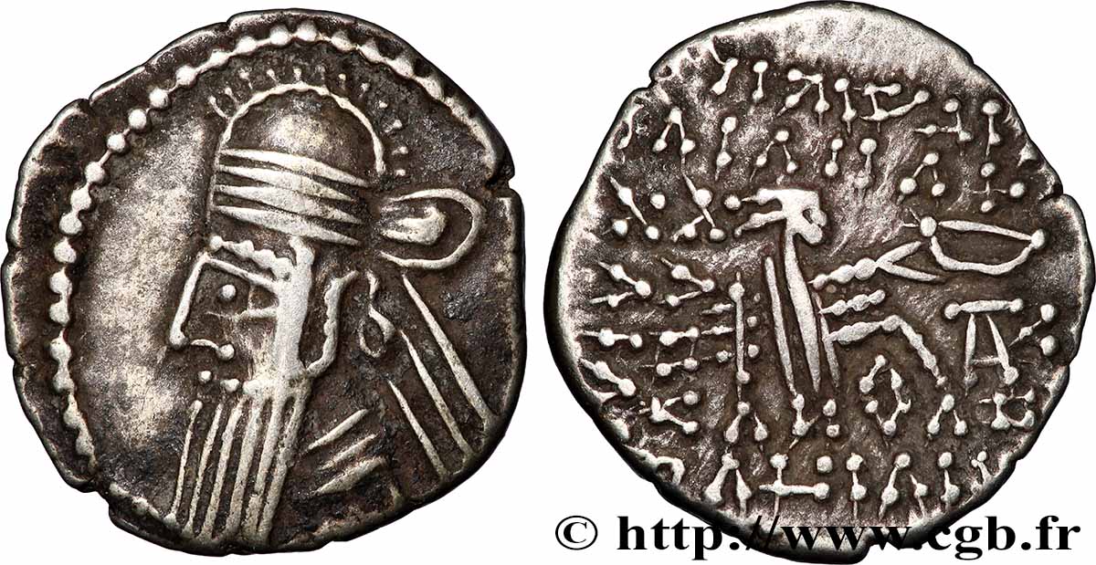 PARTHIE - ROYAUME PARTHE - VOLOGÈSE IV Drachme TTB+