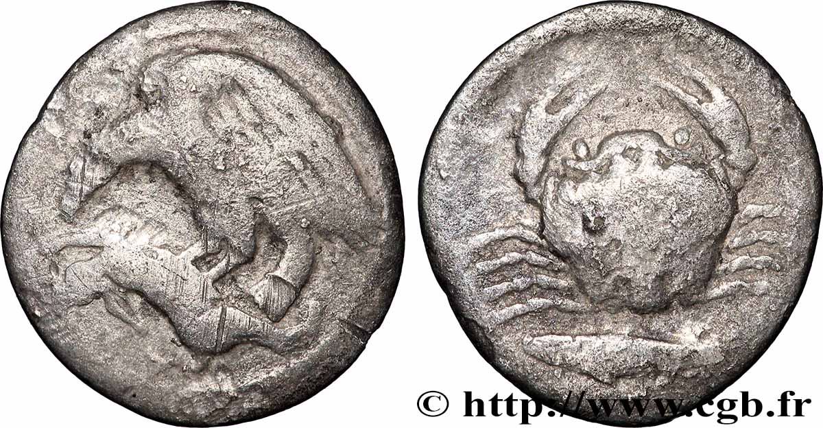 SICILE - AGRIGENTE Hemidrachme TB+