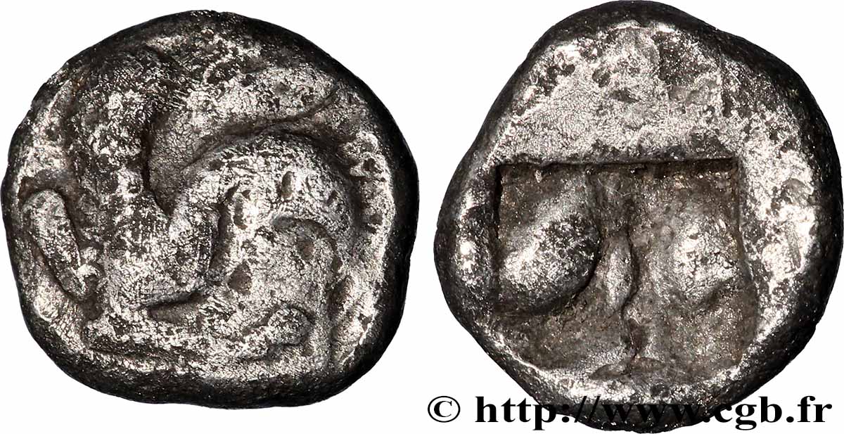 THRACE - THRACIAN ISLANDS - SAMOTHRACE Obole VF
