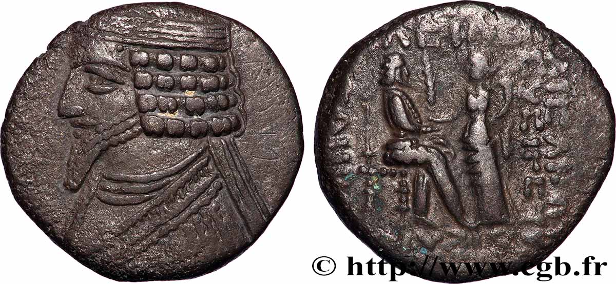 PARTHIA - PARTHIAN KINGDOM - PHRAATES IV Tétradrachme XF/VF