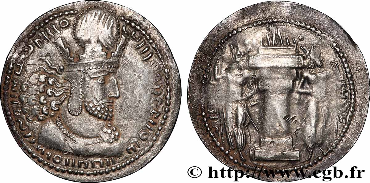 SASSANIAN - SASSANIAN KINGDOM - SHAPUR I Drachme AU/XF