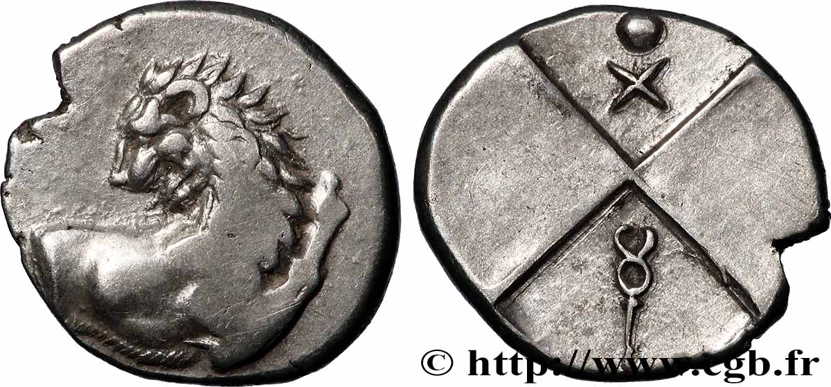 THRACE - THRACIAN CHERSONESE - CHERRONESOS Hemidrachme ou tetrobole AU