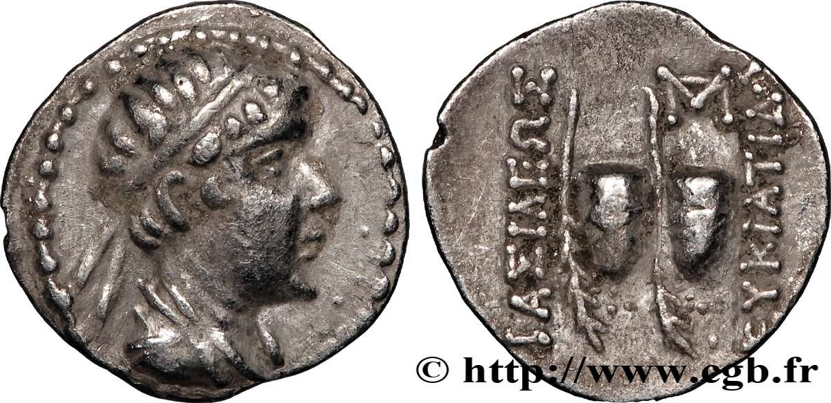 BACTRIA - REGNO DI BACTRIA - EUCRATIDO I Obole SPL