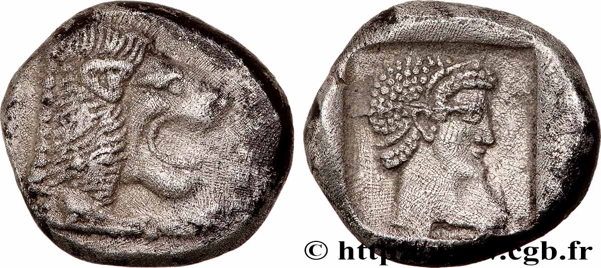 CARIA - KNIDOS Drachme AU