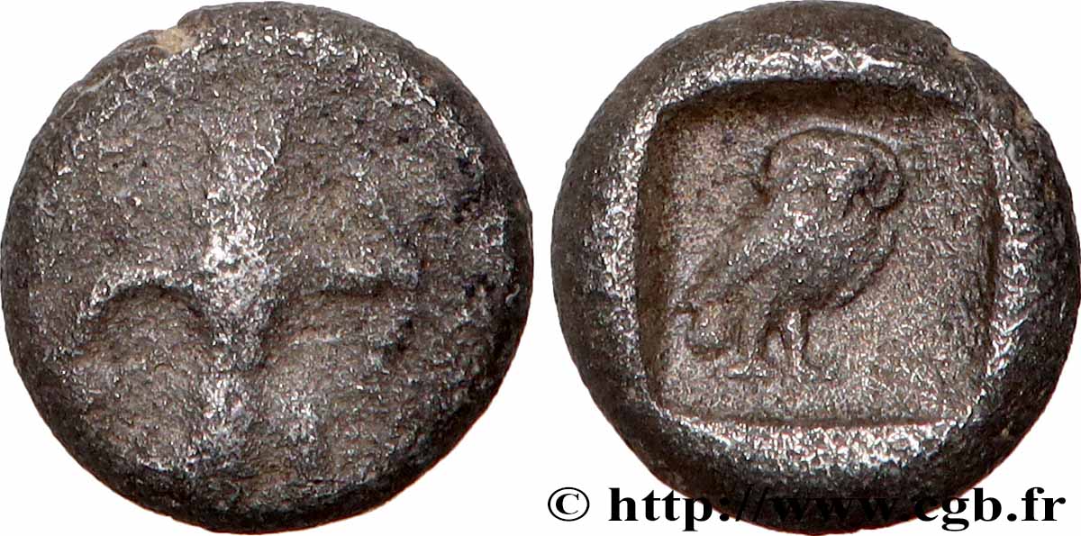 PERSIA - ACHAEMENID KINGDOM Tetartemorion VF/XF