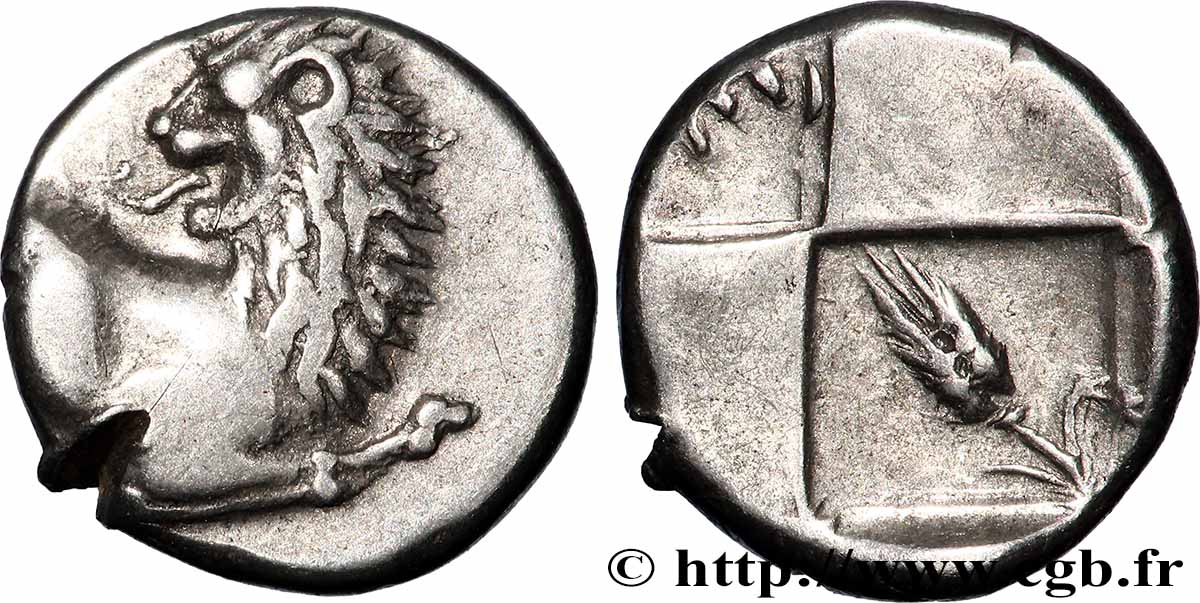 THRACE - THRACIAN CHERSONESE - CHERRONESOS Hemidrachme ou demi-sicle AU