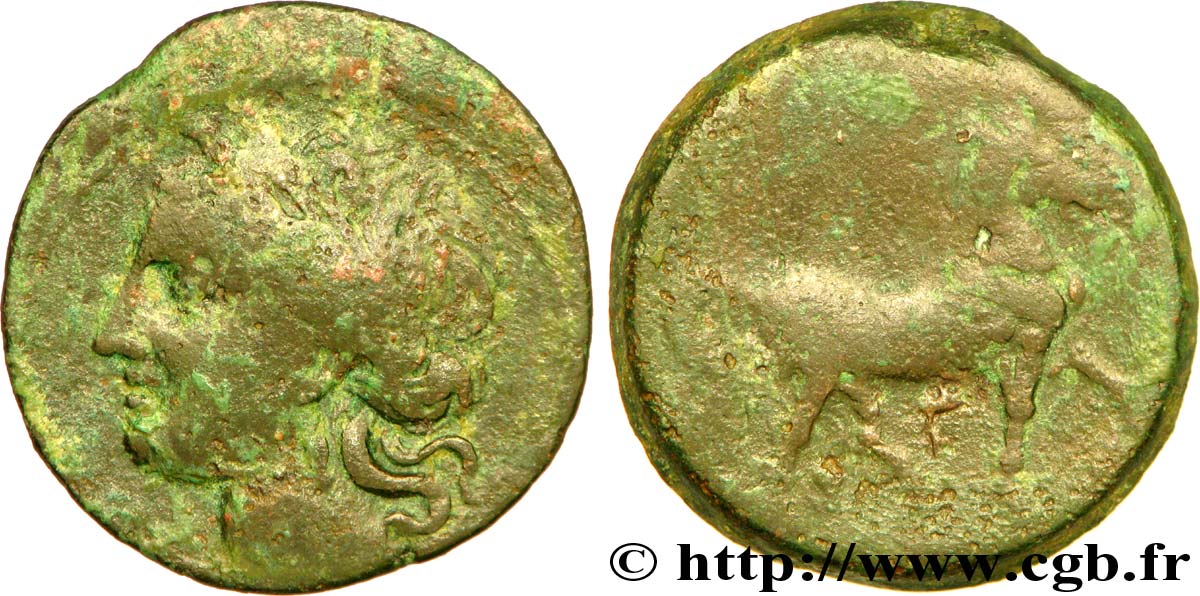 ZEUGITANIA - CARTHAGE Triple shekel VF