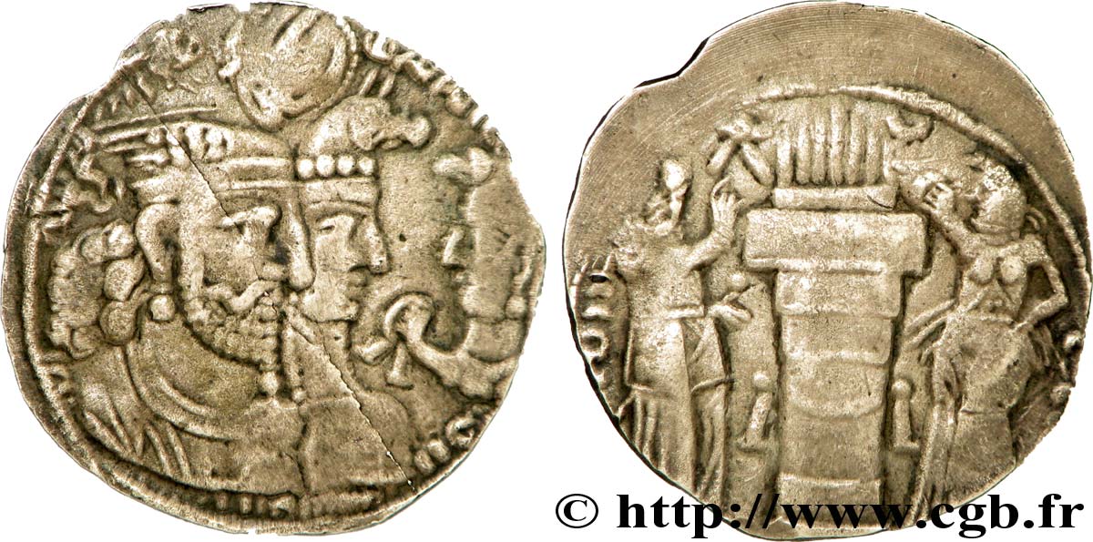 SASSANIDES - ROYAUME SASSANIDE - BARHRAN II Drachme TTB