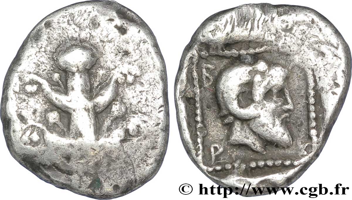 CYRÉNAÏQUE - BARCÉ Hemidrachme TB+