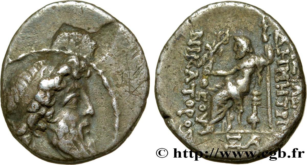 SYRIA - SELEUKID KINGDOM - DEMETRIOS II NICATOR Drachme XF