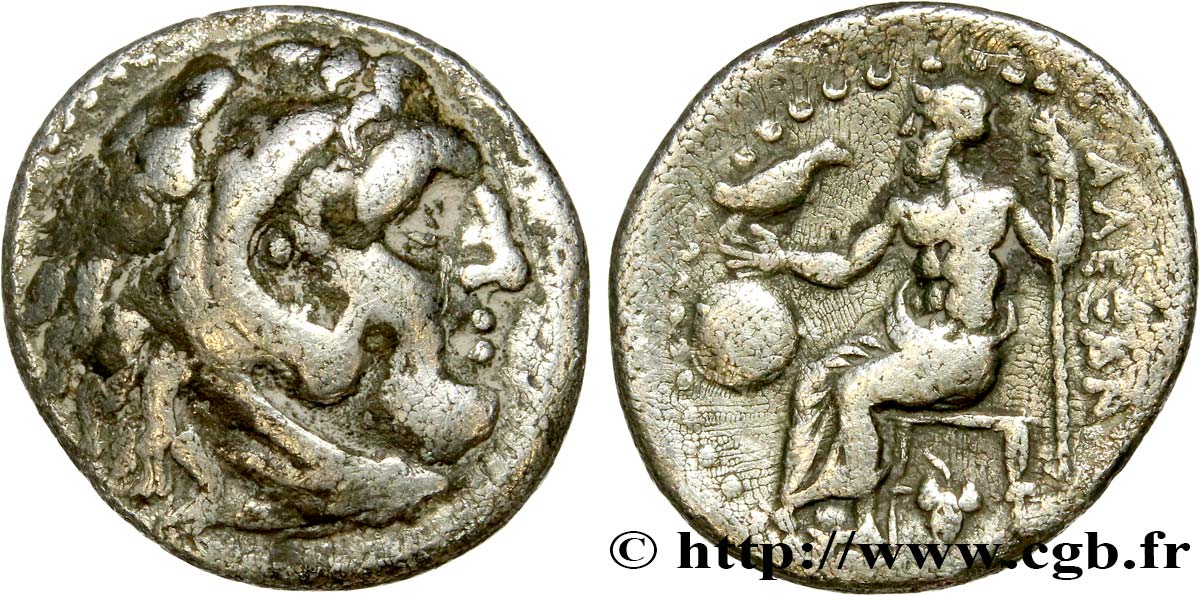 MACEDONIA - KINGDOM OF MACEDONIA - PHILIP III ARRHIDAEUS Drachme VF