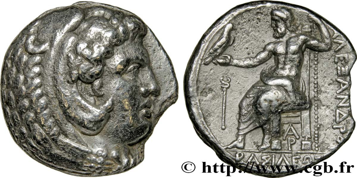 MACÉDOINE - ROYAUME DE MACÉDOINE - ALEXANDRE III LE GRAND Tétradrachme TB+