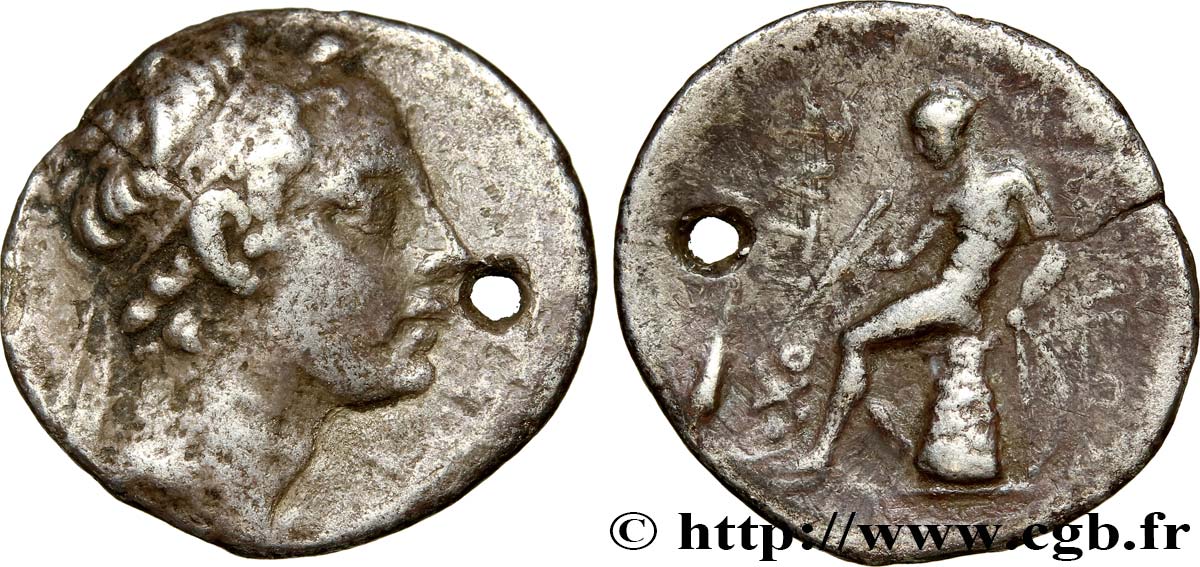 SYRIA - SELEUKID KINGDOM - ANTIOCHOS IV EPIPHANES Drachme VF