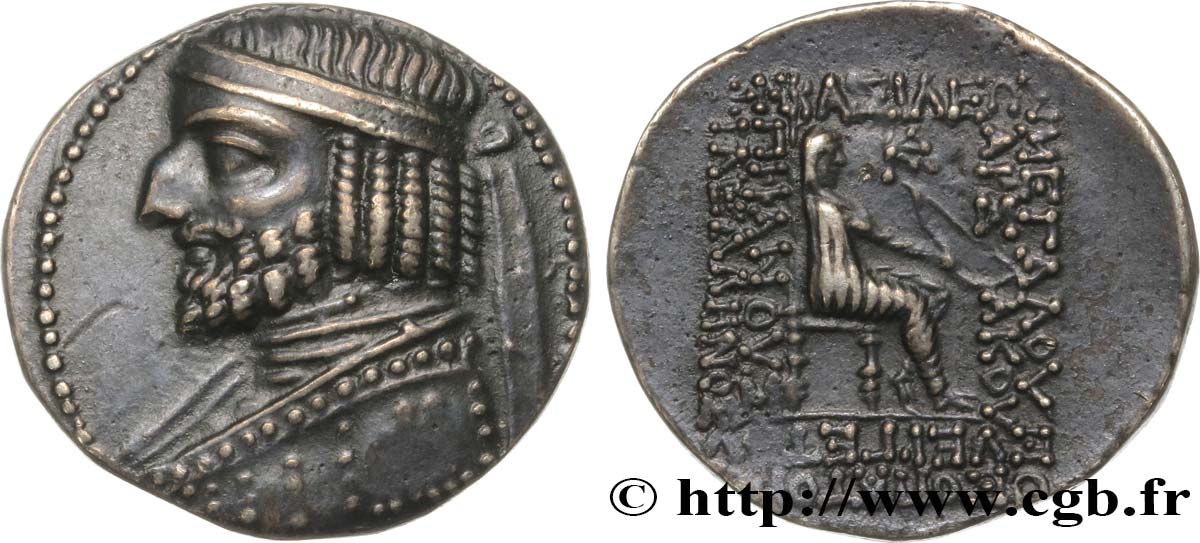 PARTHIA - PARTHIAN KINGDOM - UNKNOWN KING (ARSAKES XVI) Tetradrachme AU