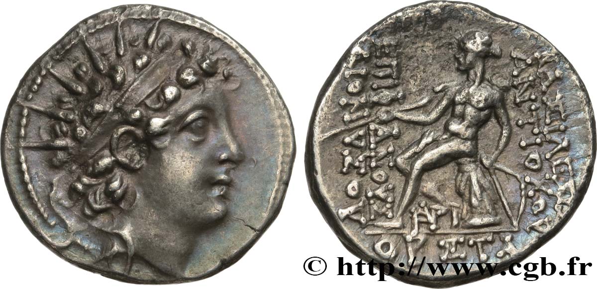 SYRIA - SELEUKID KINGDOM - ANTIOCHOS VI DIONYSOS Drachme AU/AU