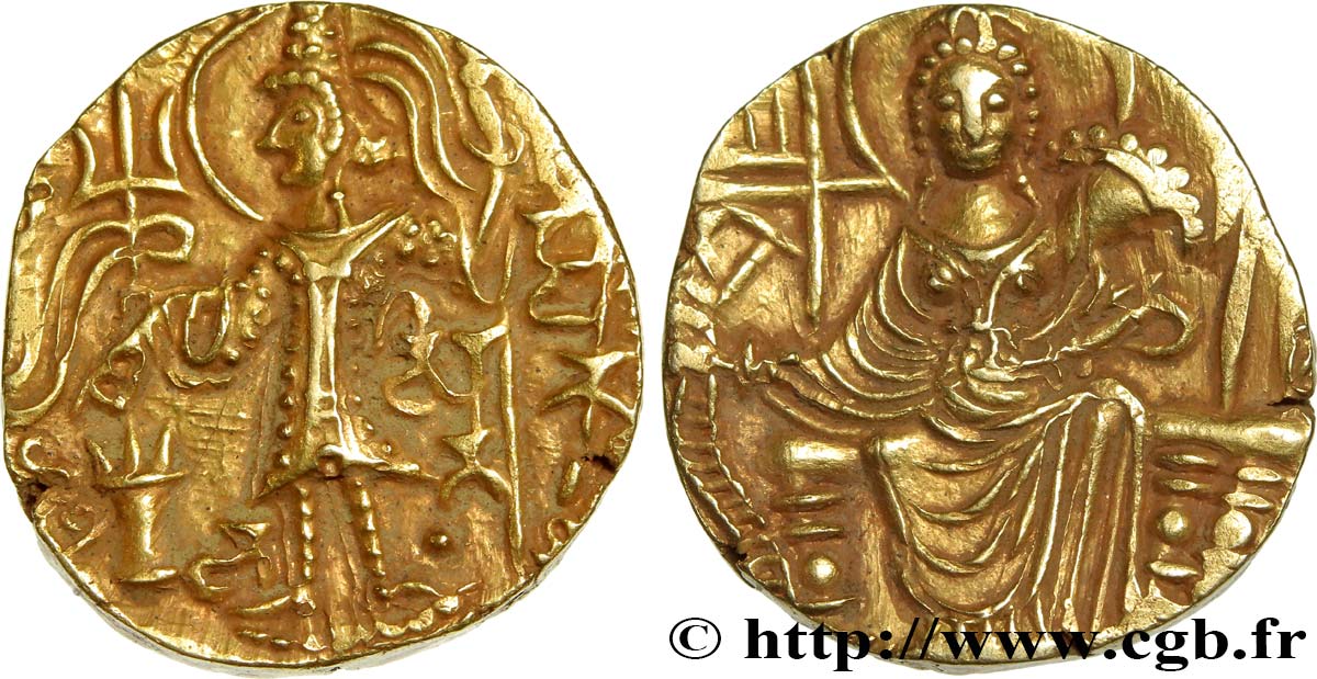 KUSHAN -KUSHAN EMPIRE - VASU DEVA III and his Successors Statère AU