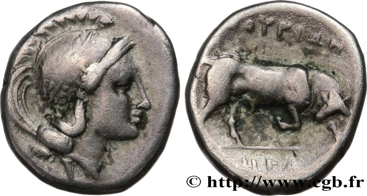LUCANIA - THOURIOI Triobole XF