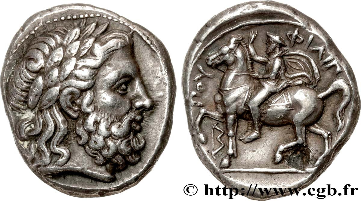 MACEDONIA - MACEDONIAN KINGDOM - PHILIP II Tétradrachme AU/MS