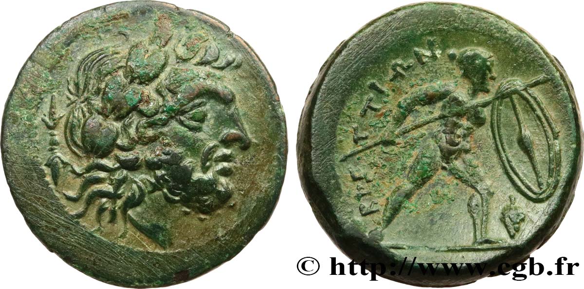 BRUTTIUM - BRUTTII - LES BRETTIENS Drachme ou unité TTB+/TTB
