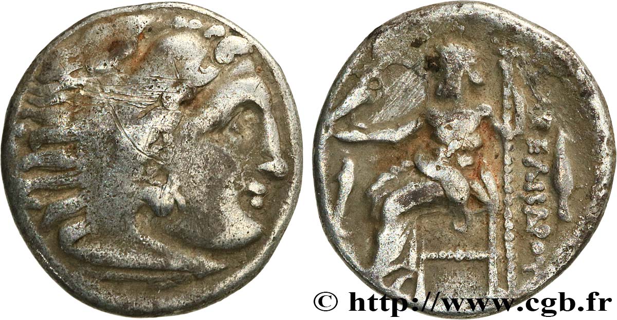 MACEDONIA - KINGDOM OF MACEDONIA - PHILIPP III ARRHIDAEUS Drachme VF