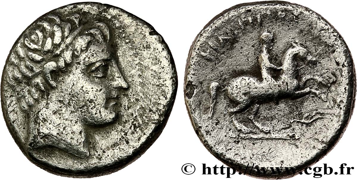 MACEDONIA - MACEDONIAN KINGDOM - PHILIPP III ARRHIDAEUS Cinquième de tétradrachme AU/XF