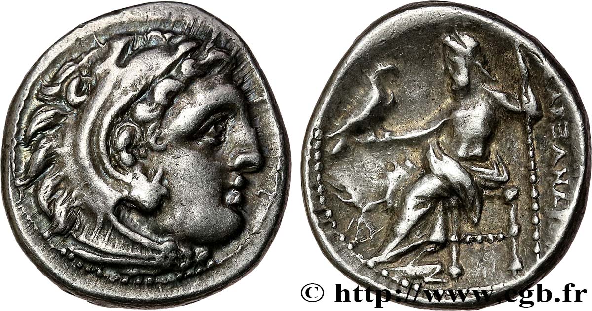 MACEDONIA - MACEDONIAN KINGDOM - PHILIPP III ARRHIDAEUS Drachme AU/AU