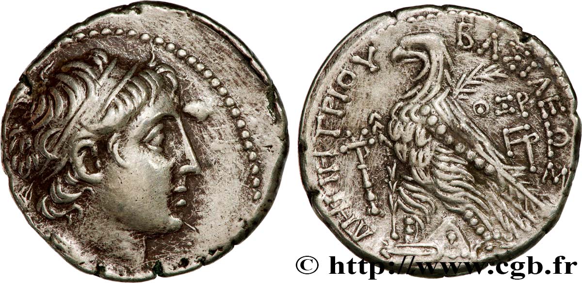 SYRIA - SELEUKID KINGDOM - DEMETRIOS II NIKATOR Tétradrachme XF/AU