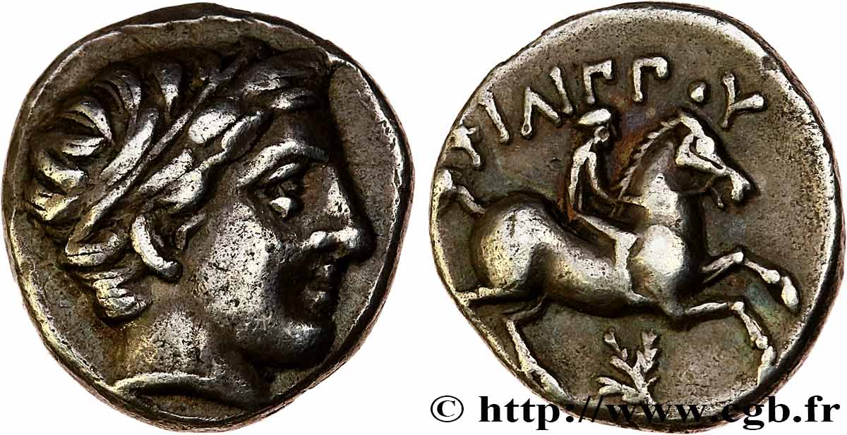 MACEDONIA - MACEDONIAN KINGDOM - PHILIP II Cinquième de tétradrachme AU