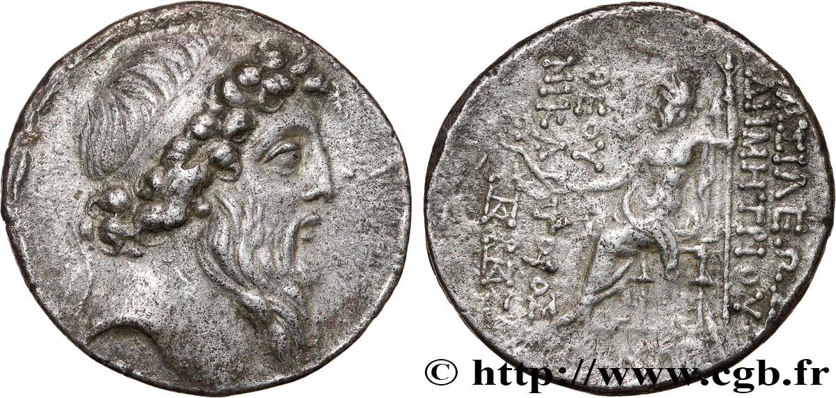 SYRIA - SELEUKID KINGDOM - DEMETRIOS II NICATOR Tétradrachme XF