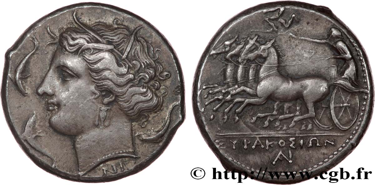 SICILE - SYRACUSE Tétradrachme SUP/TTB+