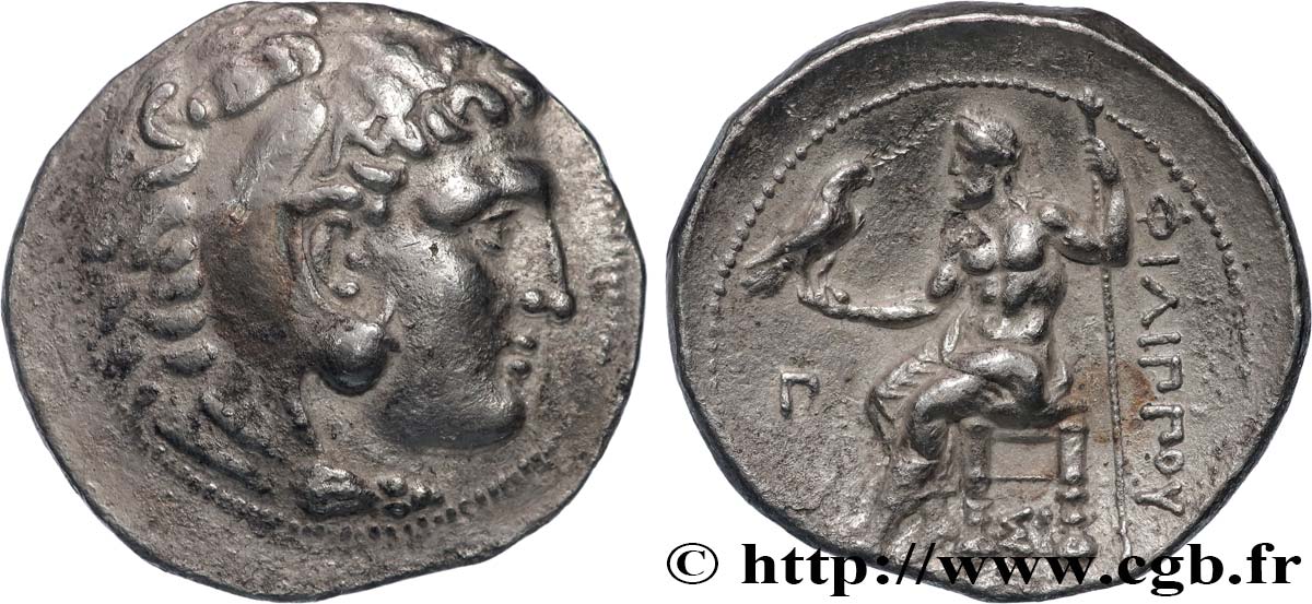 MACEDONIA - KINGDOM OF MACEDONIA - PHILIP III ARRHIDAEUS Tétradrachme AU