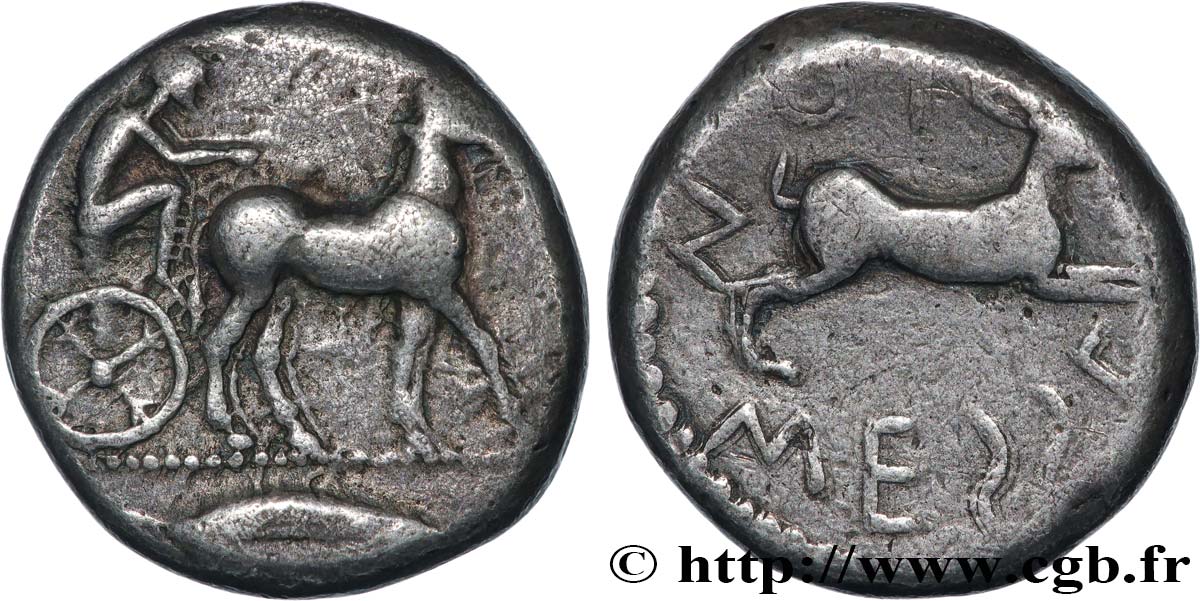 SICILE - MESSINE Tétradrachme TTB
