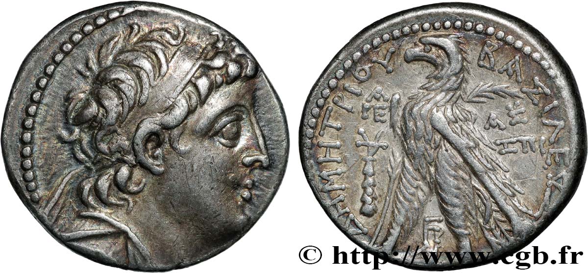 SYRIA - SELEUKID KINGDOM - DEMETRIOS II NICATOR Didrachme AU/AU