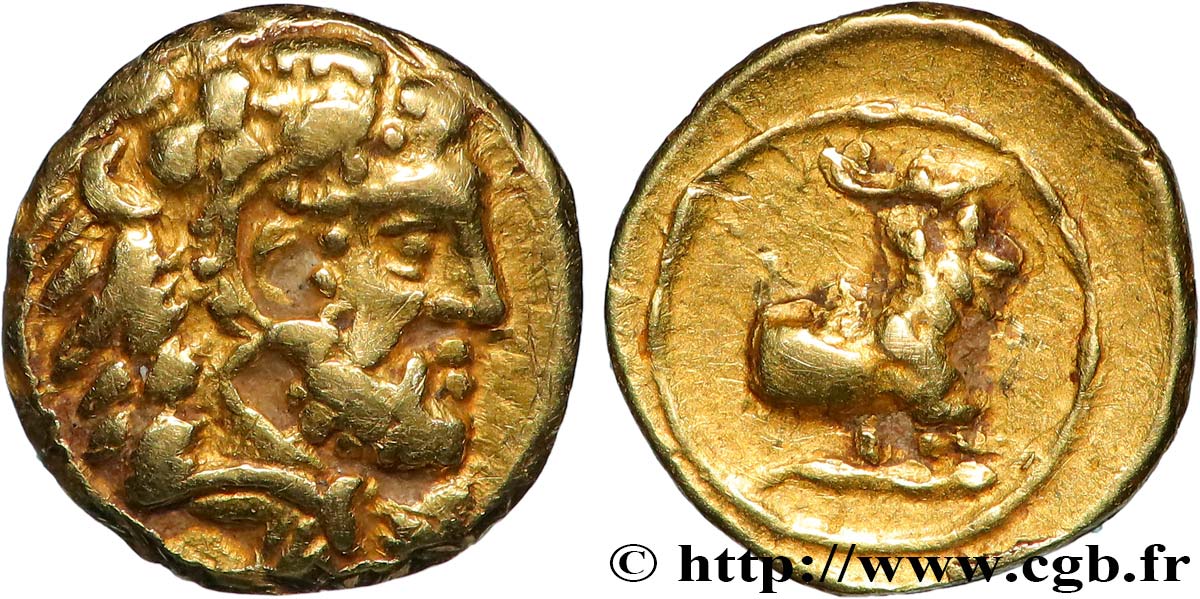 CYPRUS - KINGDOM OF CYPRUS - SALAMINA - EVAGORAS I 1/10 de statère AU