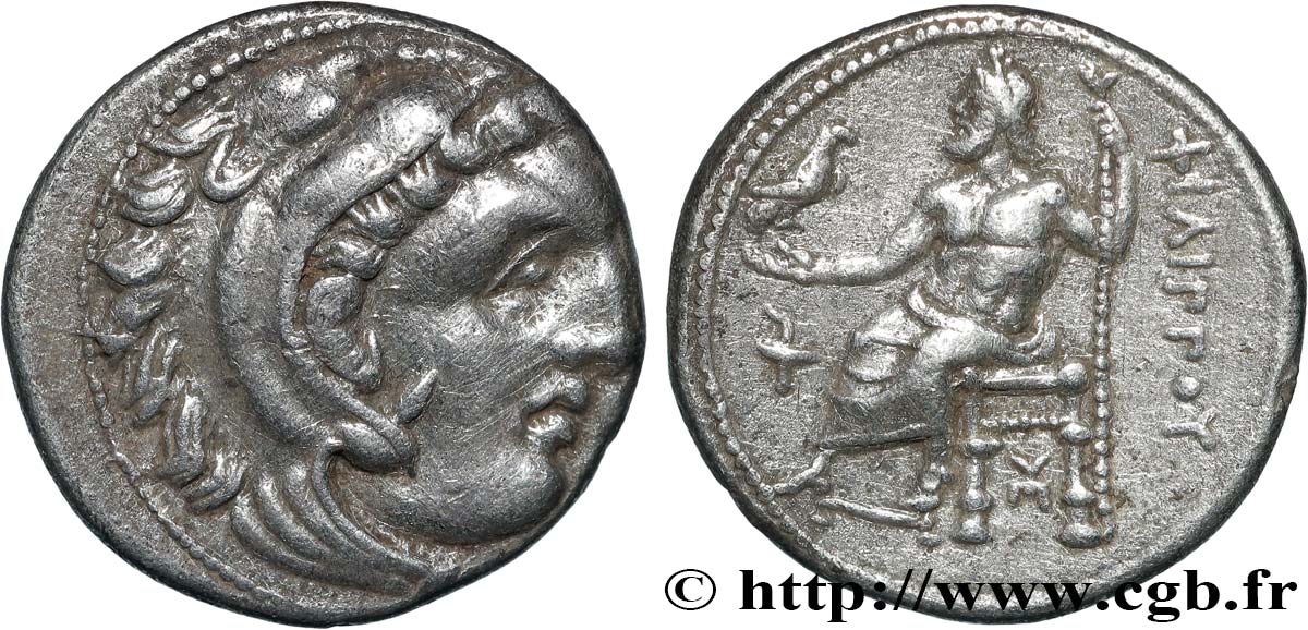 MACEDONIA - MACEDONIAN KINGDOM - PHILIPP III ARRHIDAEUS Drachme AU