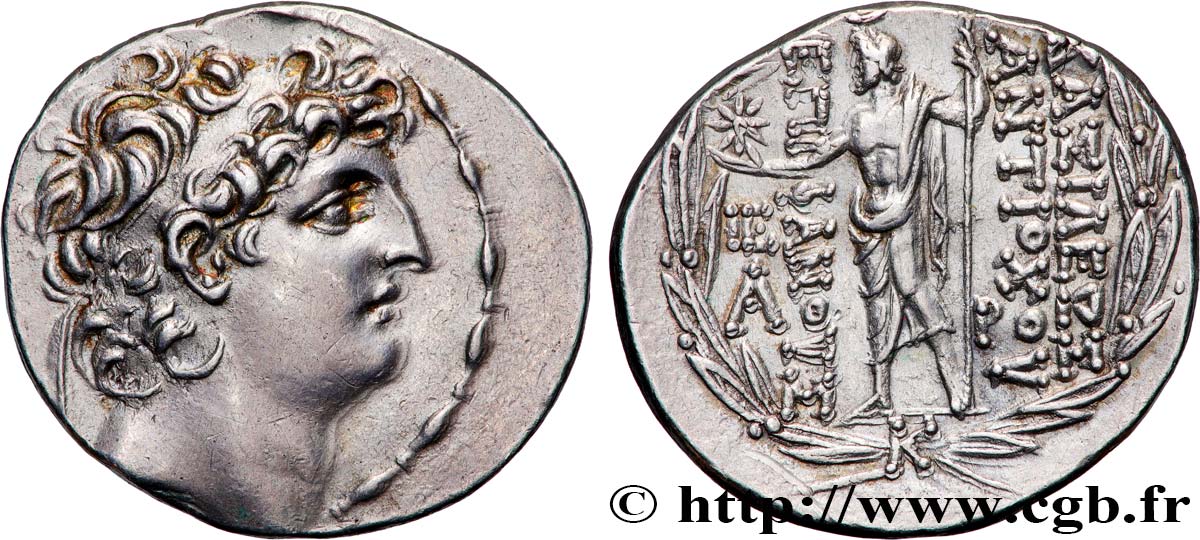 SYRIA - SELEUKID KINGDOM - ANTIOCHUS VIII GRYPUS Tétradrachme MS/AU