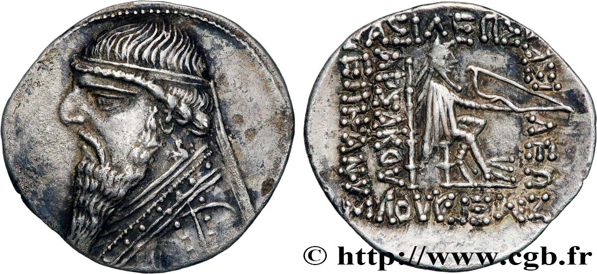 ROYAUME PARTHE - MITHRIDATE II Drachme SUP