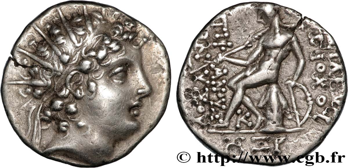 SYRIA - SELEUKID KINGDOM - ANTIOCHUS VI DIONYSUS Drachme AU/AU