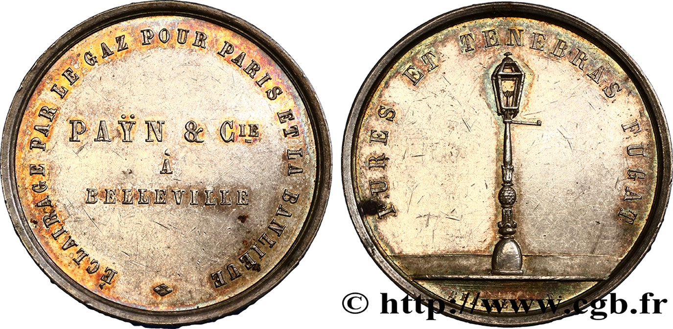 GAZ (L ÉCLAIRAGE AU...) PAYN & CIE A BELLEVILLE SUP