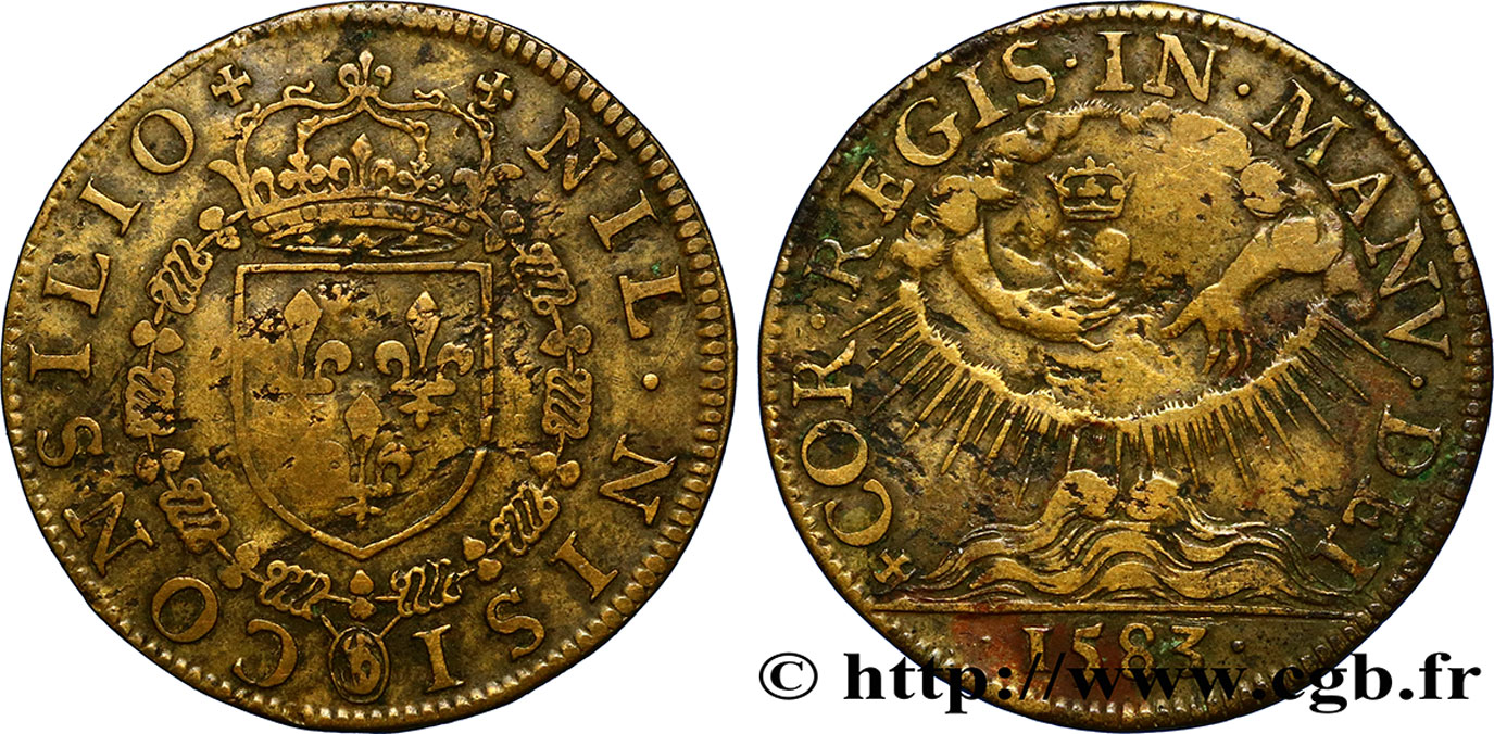 CONSEIL DU ROI Henri III TTB