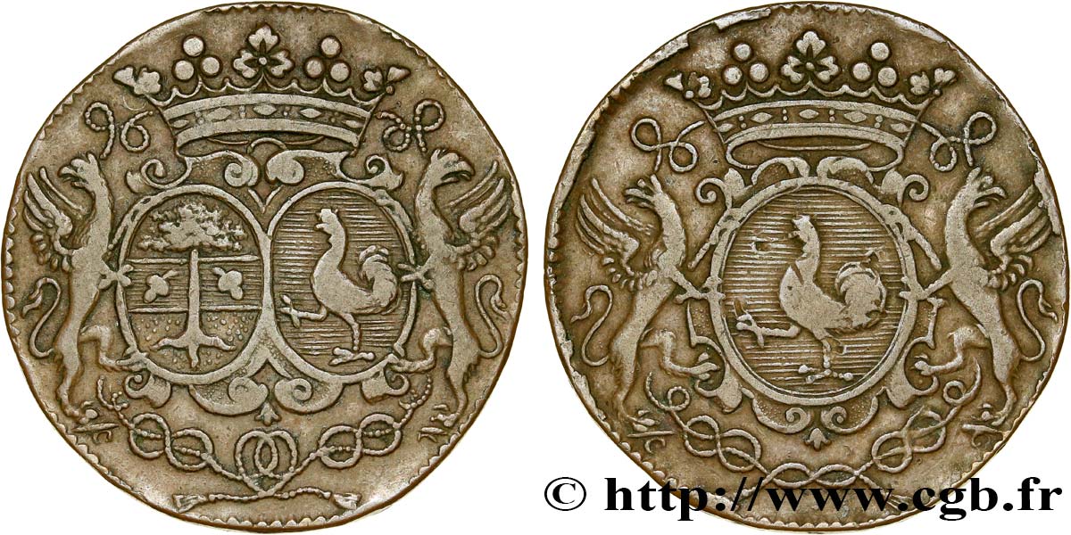 ILE DE FRANCE - VILLES et NOBLESSE Louis-Thomas de Lisle et Françoise Boucherat TTB