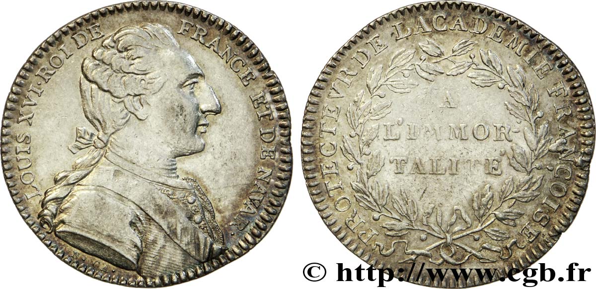 ACADÉMIE FRANÇAISE Académie française, émission de 1776 TTB