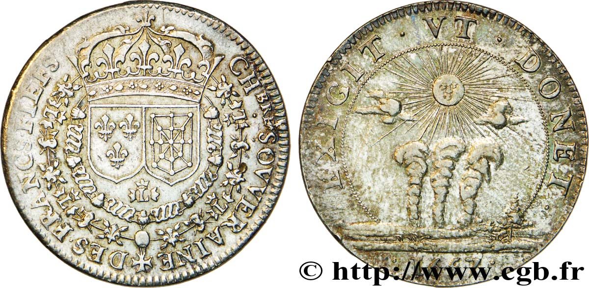 TRÉSOR ROYAL CHAMBRE SOUVERAINE DES FRANCS-FIEFS TTB+